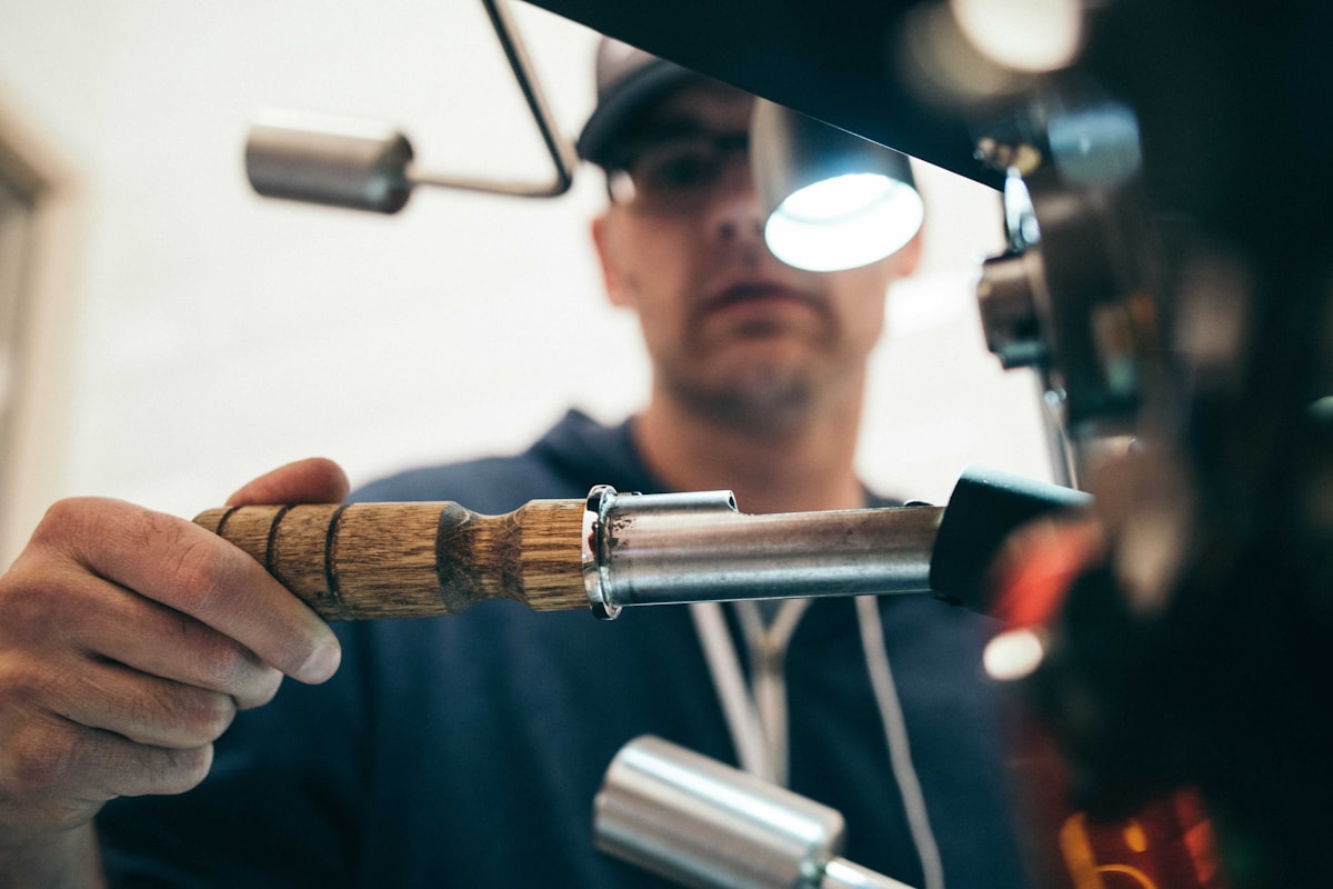 Homeowner describing a repair project to a tradesperson